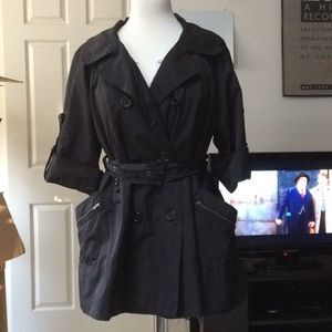 Forever 21 Short-Sleeved Trench Coat